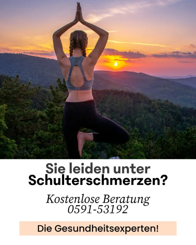Stärken sie ihre Schultern mit gezieltem Training!

Haben Sie Schulterbeschwerden und möchten Ihre Beweglichkeit und Kraft zurückgewinnen? Unser spezialisiertes Training für Schulterpatienten hilft Ihnen, Schmerzen zu lindern, Ihre Muskulatur zu stabilisieren und Ihre Lebensqualität zu verbessern.

Egal, ob Sie nach einer Verletzung wieder fit werden möchten oder präventiv arbeiten wollen, unser individuelles Programm berücksichtigt Ihre Bedürfnisse und geht auf Ihre Beschwerden ein.

Starten Sie jetzt durch und bringen Sie Ihre Schultern zurück in Bestform – mit der richtigen Unterstützung und gezielten Übungen!

Erleben Sie, wie professionelles Training Sie ganzheitlich verändern wird.

Wie das funktioniert? Das zeigen wir Ihnen gerne in einer kostenlosen Schnupperstunde.

Health Club Lingen
Die Gesundheitsexperten!
Münsteraner Str.1 / Rheiner Str.
49809 Lingen
TEL. 0591-53192
www.gesundheitsexperten-lingen.de
#healthclublingen #lingen #training #fitness #fitnesstraining #schulterschmerzenloswerden #schultertraining #schmerzfrei #schmerzfreileben #gesundheit #gesundheitstraining #physiotherapie #physiotherapietraining